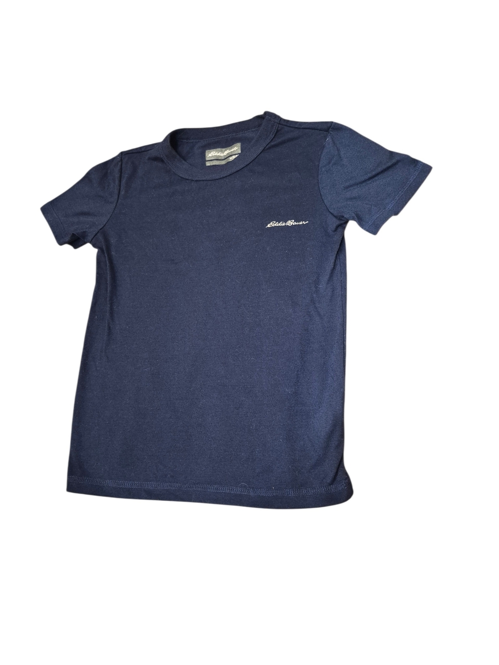 Eddie Bauer Boys Navy Short Sleeve Logo Tee